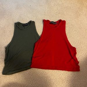 Pretty little thing cropped tank tops!